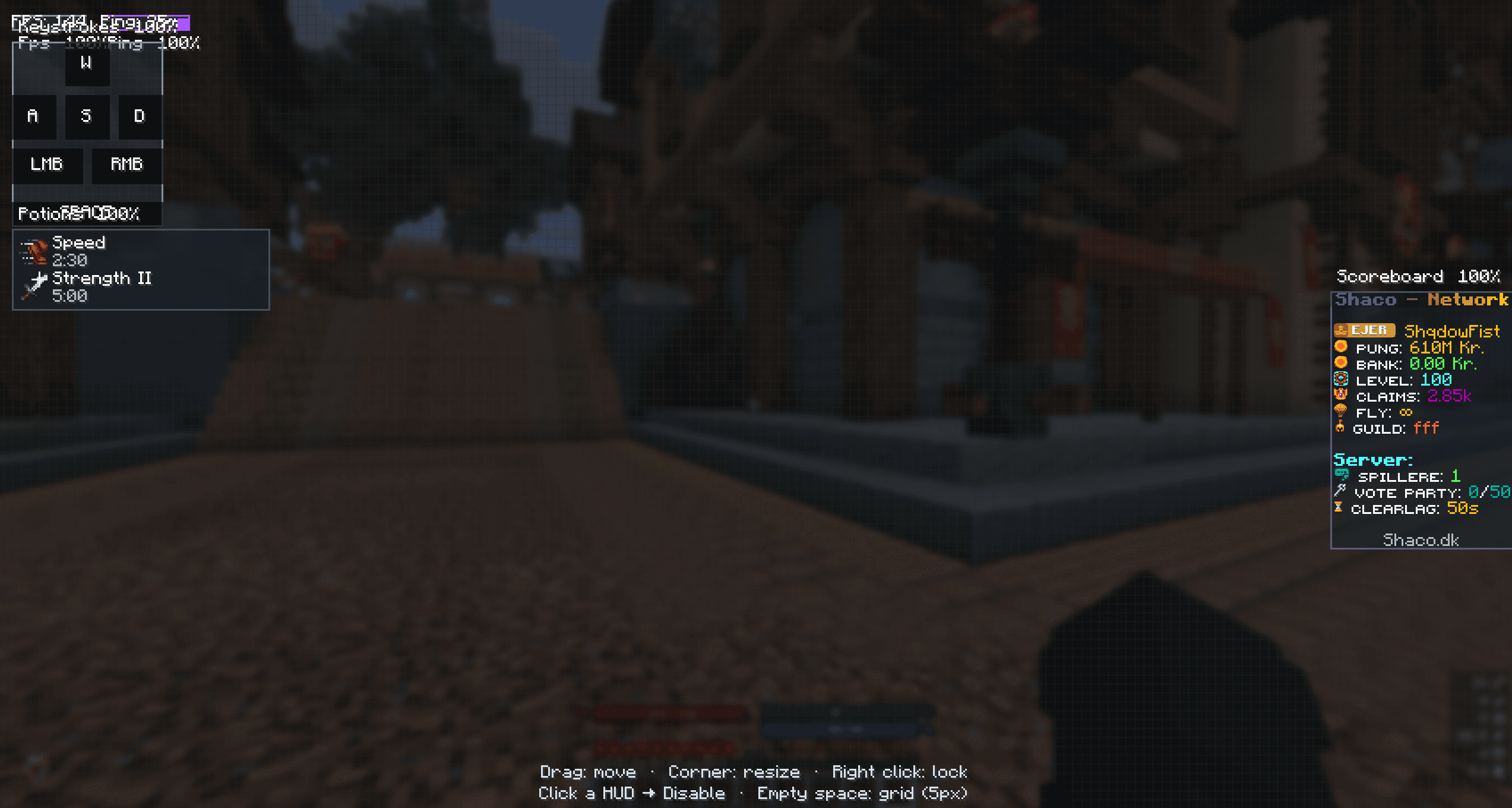 Visuel HUD-editor
